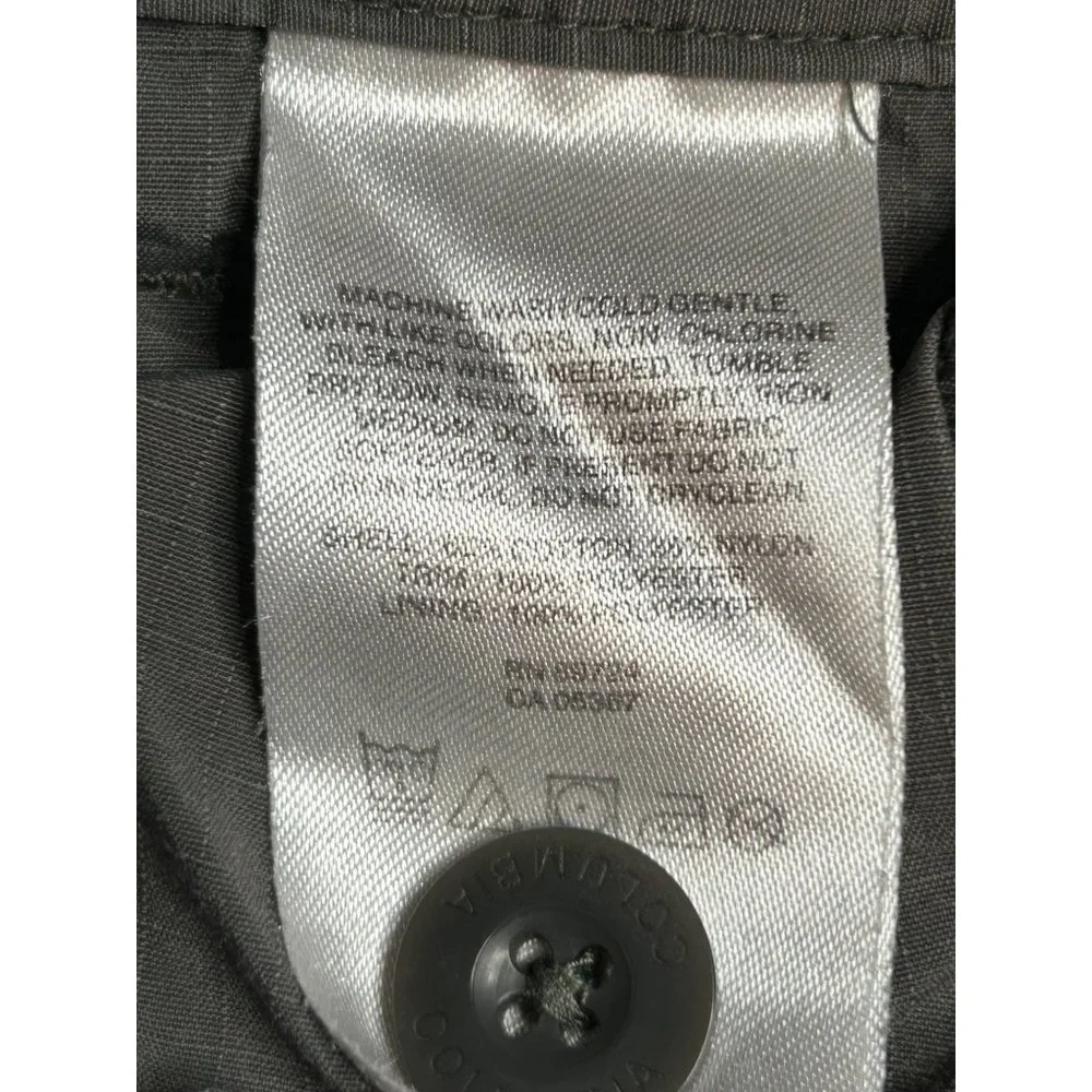 Columbia PFG Mens Size 30 Gray Ripstop‎ Flat Front Hiking Shorts Omni Shade